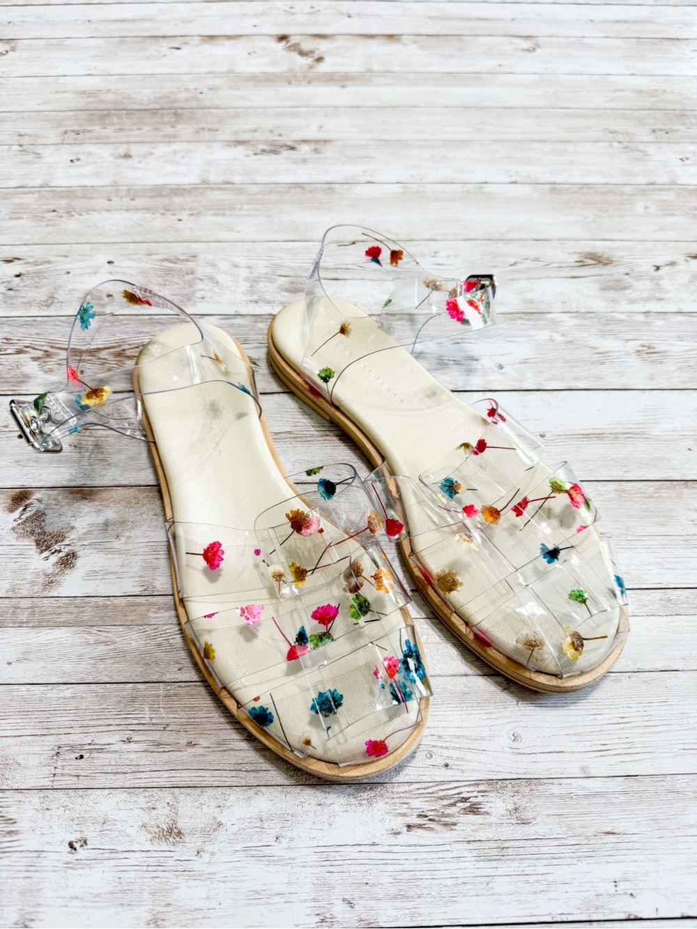 Freda Salvador Sera Fisherman Sandal Limited Edition Floral PVC Size 7.5 NEW - Picture 4 of 13